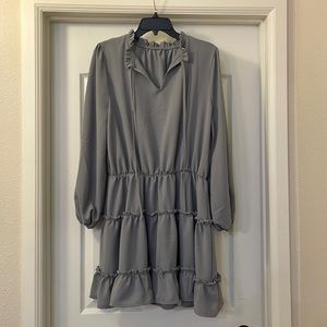 Gray Boho Dress